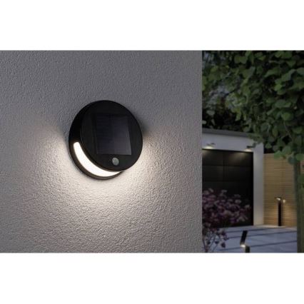 Paulmann 94265 - LED/3W IP44 Vanjska solarna svjetiljka sa senzorom HELENA 3,7V 1800 mAh