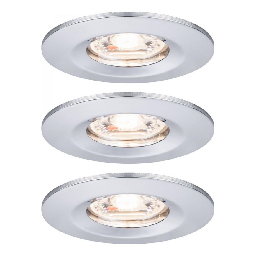 Paulmann 94303 - SET 3xLED/4W IP44 Ugradbena svjetiljka za kupaonicu COIN 230V