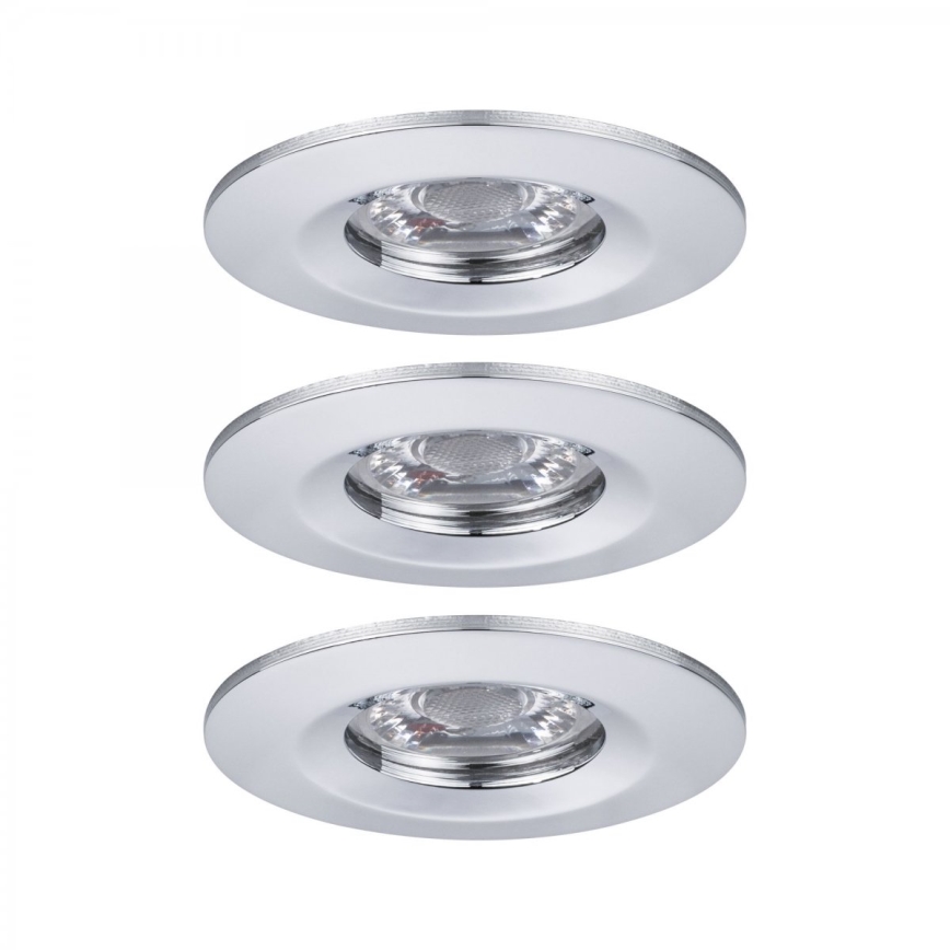 Paulmann 94303 - SET 3xLED/4W IP44 Ugradbena svjetiljka za kupaonicu COIN 230V