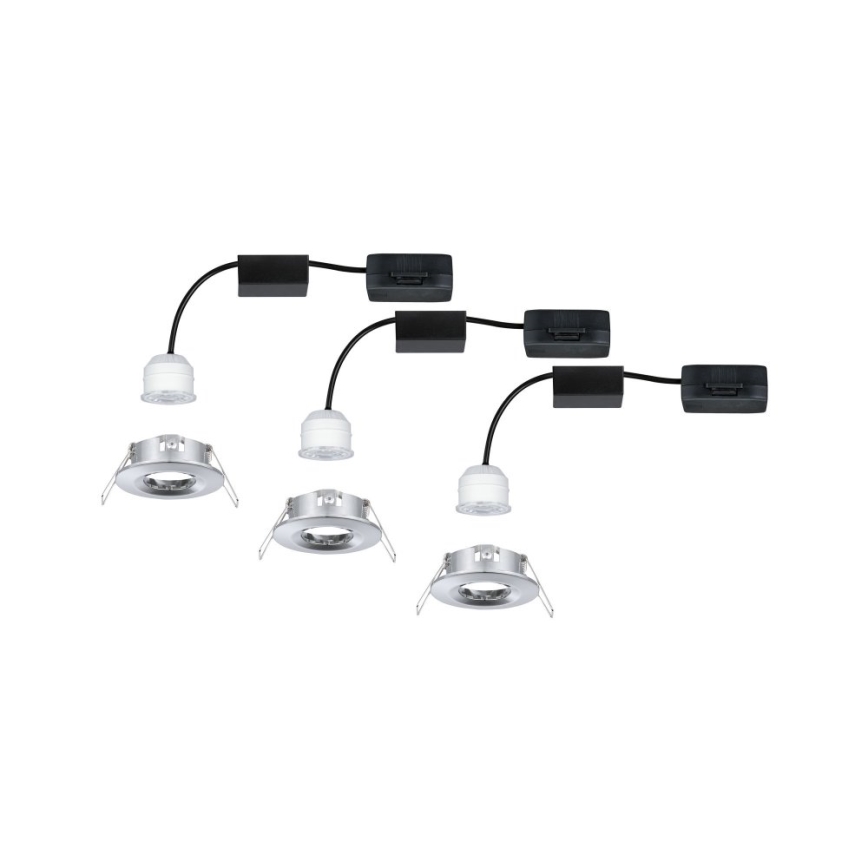 Paulmann 94303 - SET 3xLED/4W IP44 Ugradbena svjetiljka za kupaonicu COIN 230V