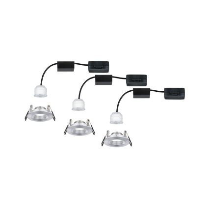 Paulmann 94305 - SET 3xLED/4W IP44 Ugradbena svjetiljka za kupaonicu NOVA 230V