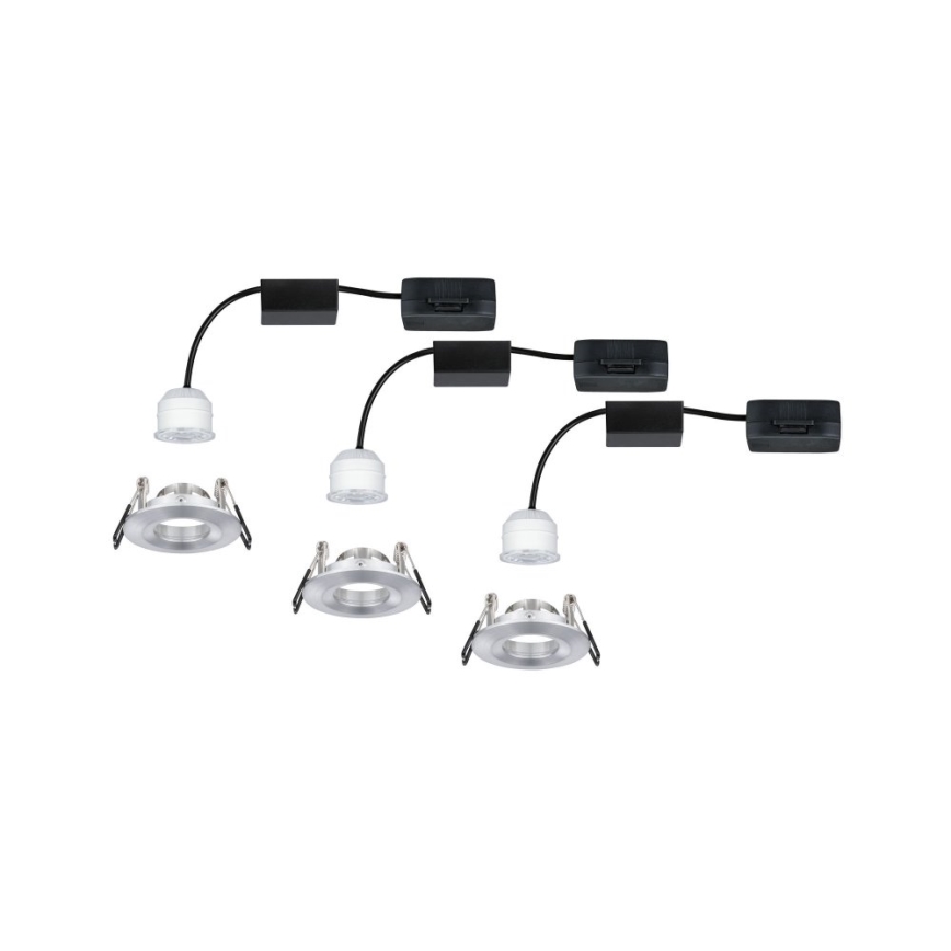 Paulmann 94305 - SET 3xLED/4W IP44 Ugradbena svjetiljka za kupaonicu NOVA 230V