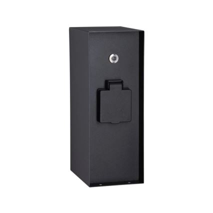 Paulmann 94315 -Vanjski stup s utičnicama sa senzorom za dan/noć RIO 3U SCHUKO 230V IP44