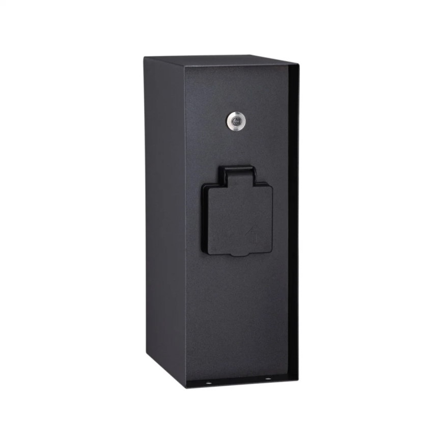 Paulmann 94315 -Vanjski stup s utičnicama sa senzorom za dan/noć RIO 3U SCHUKO 230V IP44