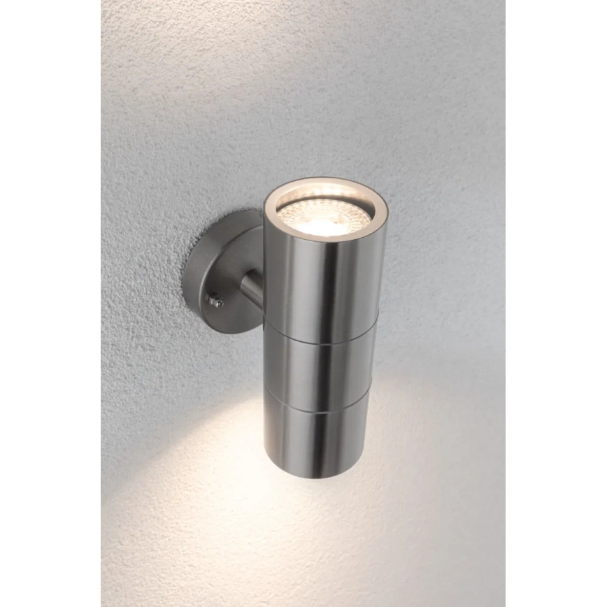 Paulmann 94331 - 2xGU10/10W IP44 Vanjska zidna svjetiljka FLAME 230V