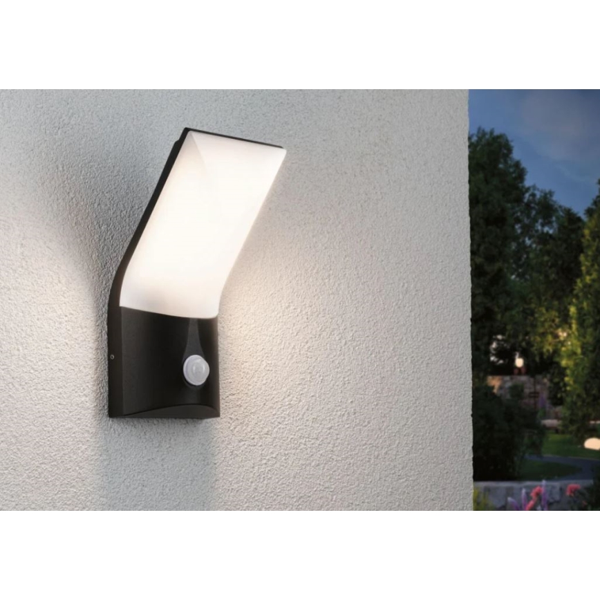 Paulmann 94402 - LED/10W IP44 Vanjsko zidno svjetlo sa senzorom ADYA 230V