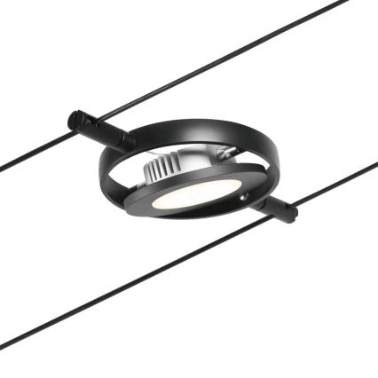 Paulmann 94418 - KOMPLET 5xLED/4,5W Kompletan sustav sa sajlom ROUNDMAC 230V crna