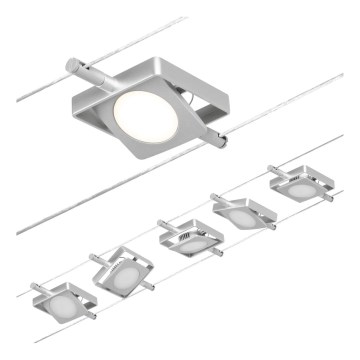 Paulmann 94420 - SET 5xLED/4,5W Kompletan kabelski sustav MAC 230V matni krom
