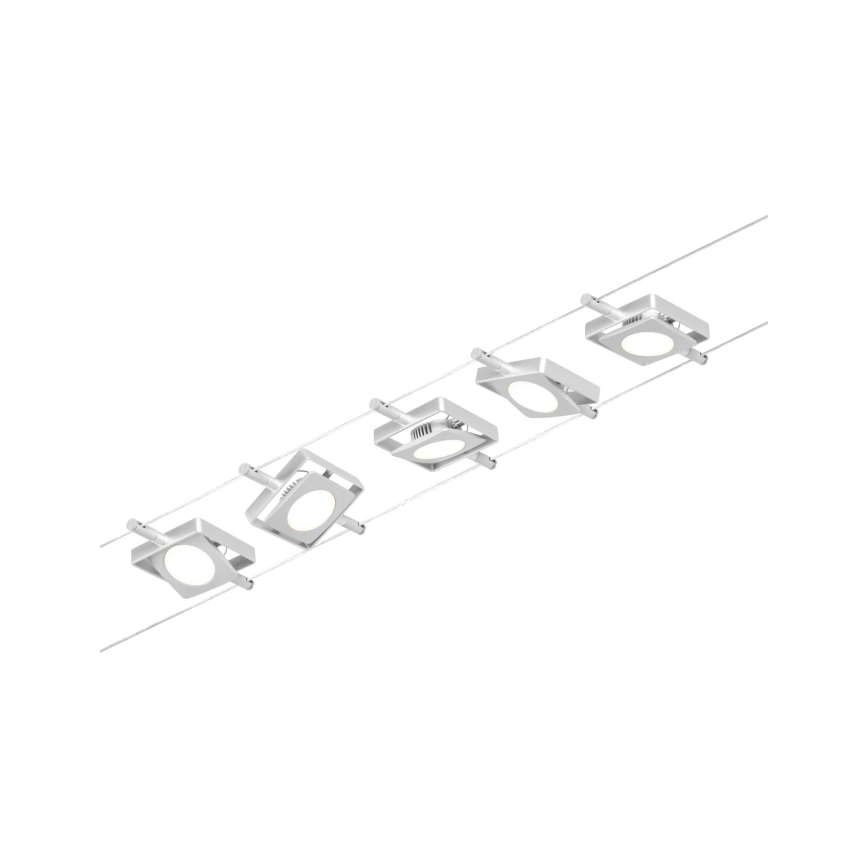 Paulmann 94420 - SET 5xLED/4,5W Kompletan kabelski sustav MAC 230V matni krom