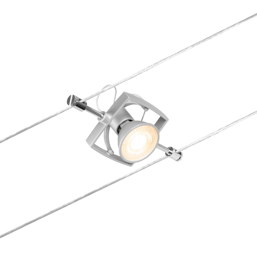 Paulmann 94430 - SET 5xGU5,3/10W Reflektor za kabelski sustav MAC 230V mat krom
