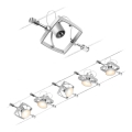 Paulmann 94430 - SET 5xGU5,3/10W Reflektor za kabelski sustav MAC 230V mat krom
