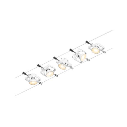 Paulmann 94432 - Set 5x GU5,3/10W, kompletan sajlni sustav MAC 230 V, bijela