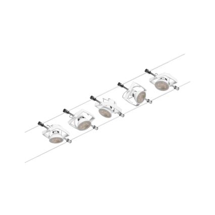 Paulmann 94432 - Set 5x GU5,3/10W, kompletan sajlni sustav MAC 230 V, bijela
