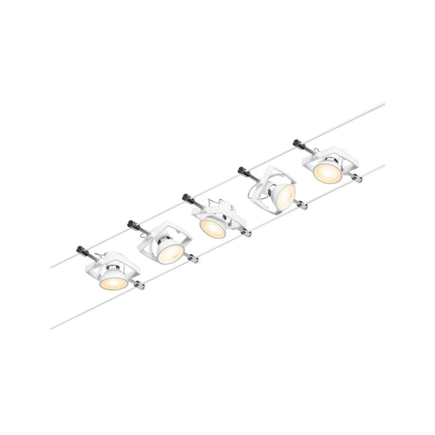Paulmann 94432 - SET 5xGU5,3/10W Reflektorska svjetiljka za tračni sustav MAC 230V bijela