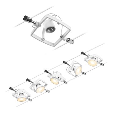 Paulmann 94432 - SET 5xGU5,3/10W Reflektorska svjetiljka za tračni sustav MAC 230V bijela