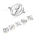 Paulmann 94436 - SET 5xGU5,3/10W Reflektor za kabelski sustav CARDAN 230V mat krom