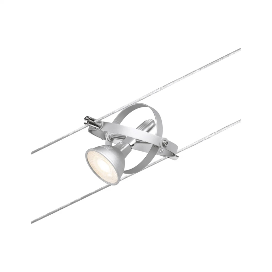 Paulmann 94437 - 1xGU5,3/10W Reflektor za kabelski sustav CARDAN 12V matni krom