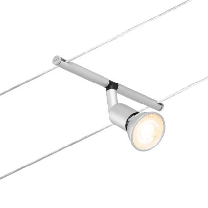 Paulmann 94442 - SET 5xGU5,3/10W Reflektor za kabelski sustav SALT 230V mat krom