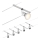 Paulmann 94442 - SET 5xGU5,3/10W Reflektor za kabelski sustav SALT 230V mat krom