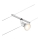 Paulmann 94443 - 1xGU5,3/10W Reflektor za sajlni sustav SALT 12V matni krom