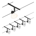 Paulmann 94450 - SET 5x GU5,3/10W Kompletan sajlni sustav SHEELA 230V crna