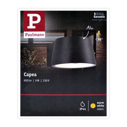 Paulmann 94452 - LED/6W IP44 Vanjska zidna svjetiljka CAPEA 230V
