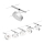 Paulmann 94475 - SET 5xLED/5W Kompletan sajlinski sustav CIRCLE 230V matni krom