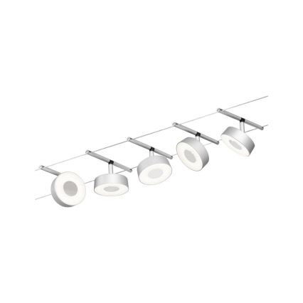 Paulmann 94475 - SET 5xLED/5W Kompletan sajlinski sustav CIRCLE 230V matni krom