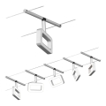 Paulmann 94481 - KOMPLET 5xLED/4,8W, kompletan sustav na sajli FRAME 230V, matni krom