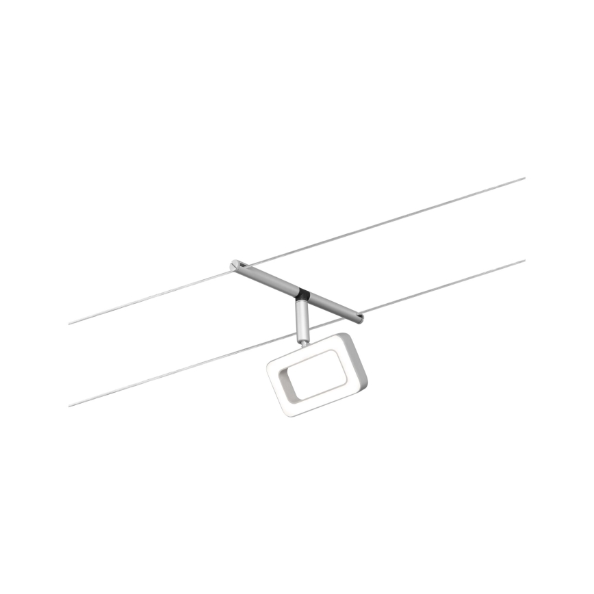 Paulmann 94481 - KOMPLET 5xLED/4,8W, kompletan sustav na sajli FRAME 230V, matni krom