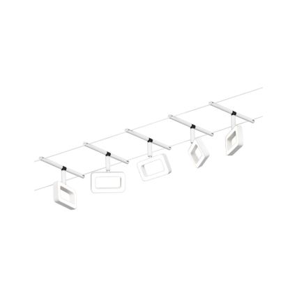 Paulmann 94483 - SET 5xLED/4,8W Ugradbena svjetiljka za kabelski sustav FRAME 230V bijela