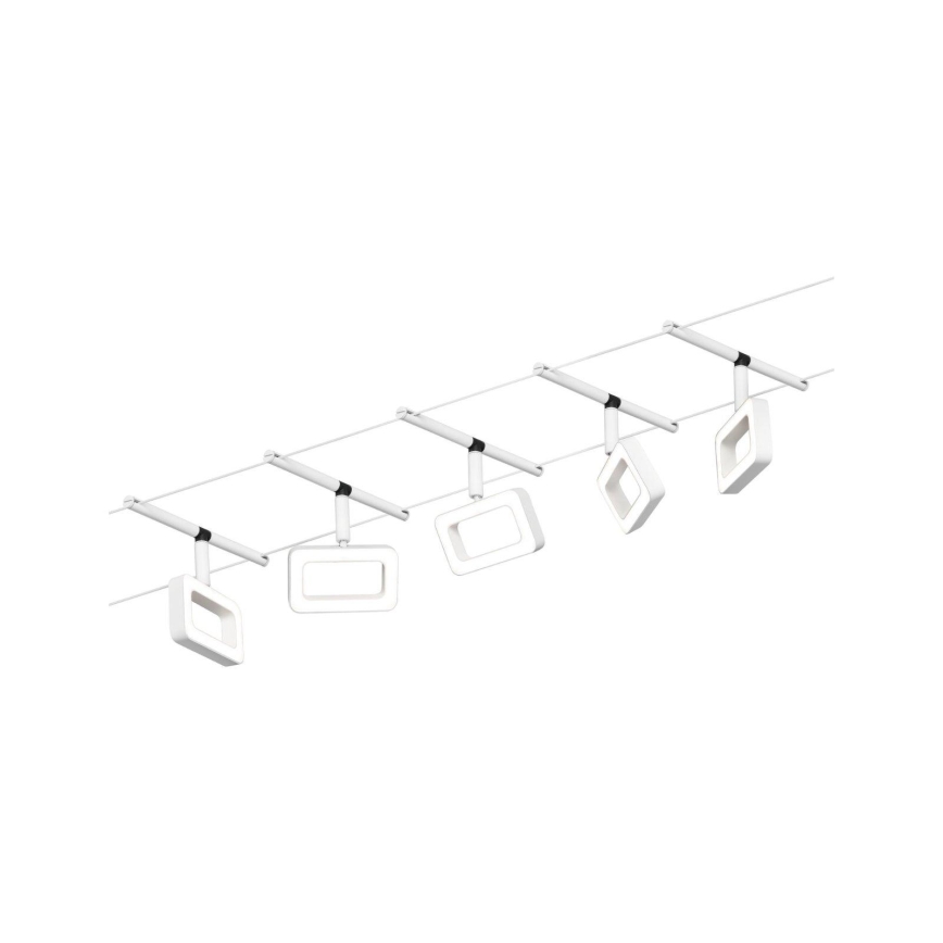 Paulmann 94483 - SET 5xLED/4,8W Reflektorska svjetiljka za tračni sustav FRAME 230V bijela
