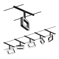 Paulmann 94485 - SET 5xLED/4,8W Kompletan kabelski sustav FRAME 230V, crni