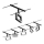 Paulmann 94485 - SET 5xLED/4,8W Reflektor za kabelski sustav FRAME 230V crna