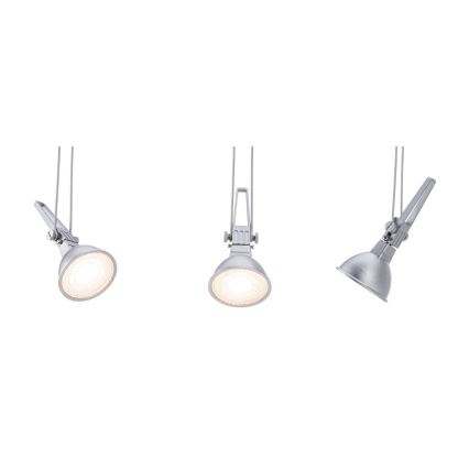 Paulmann 94487 - 1xGU5,3/50W Reflektor za kabelski sustav COMET 230V mat krom