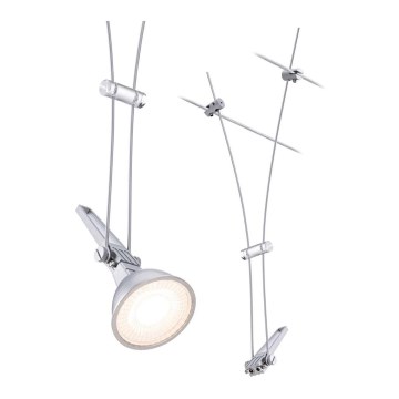 Paulmann 94487 - 1xGU5,3/50W Reflektor za kabelski sustav COMET 230V mat krom