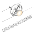 Paulmann 94490 - SET 8xGU5,3/7,5W Reflektor za kabelski sustav CARDAN 230V mat krom