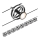 Paulmann 94494 - SET 8xGU5,3/7,5W Reflektor za kabelski sustav CARDAN 230V crna