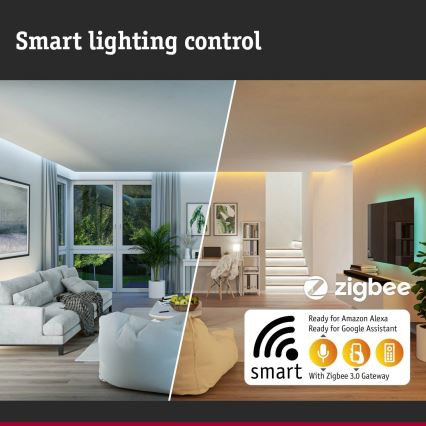 Paulmann 94513 - RGBW LED/8,2W IP44 Prigušivo svjetlo za kućni broj s senzorem pokreta i sumraka PADEA 230V antracit