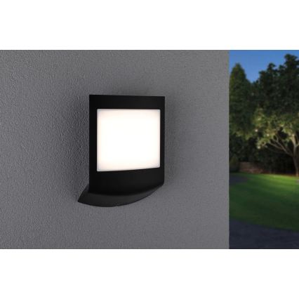 Paulmann 94513 - RGBW LED/8,2W IP44 Svjetlo za kućni broj s mogućnošću prigušivanja i senzorom sumraka PADEA 230V, antracit