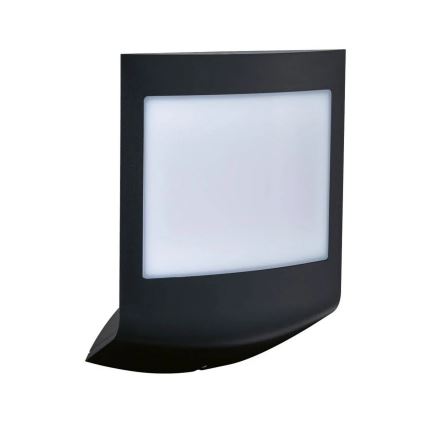 Paulmann 94513 - RGBW LED/8,2W IP44 Prigušivo vanjsko zidno svjetlo s senzorom pokreta i sumraka PADEA 230V antracit