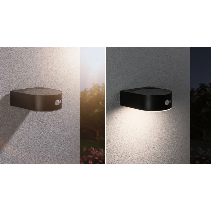 Paulmann 94570 - LED/5,5W IP44 Solarna zidna svjetiljka sa senzorom EILEEN 3,7V 2000 mAh