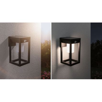 Paulmann 94572 -LED/5,5W IP44 Solarna zidna svjetiljka sa senzorom MARISOL 3,7V 2000 mAh