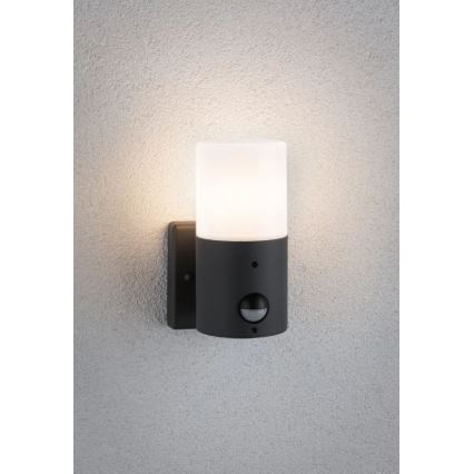 Paulmann 94648 - 1xE27/15W IP44 Vanjska zidna svjetiljka sa senzorom TUBS 230V