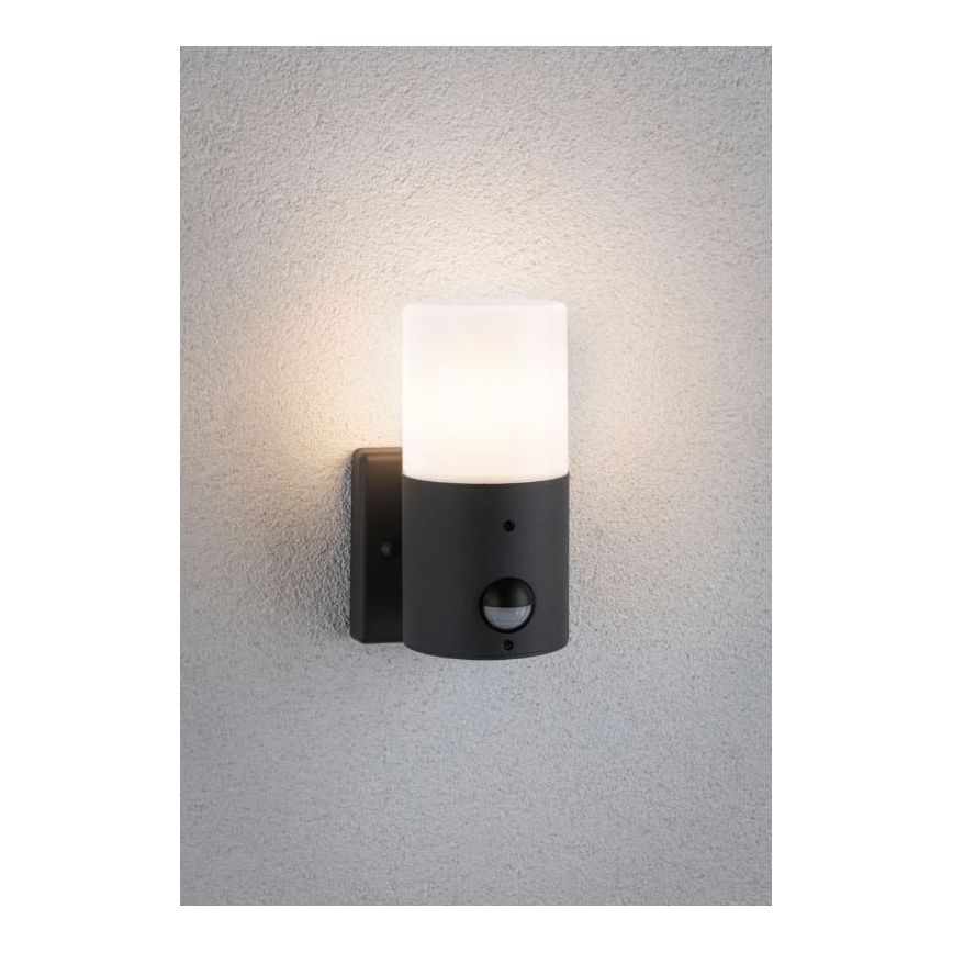 Paulmann 94648 - 1xE27/15W IP44 Vanjska zidna svjetiljka sa senzorom TUBS 230V