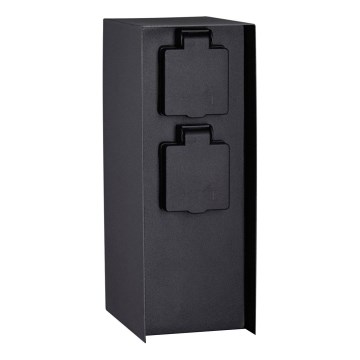 Paulmann 94657 - Vanjski stup s utičnicama RIO 2U SCHUKO 230V IP44