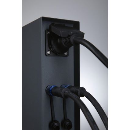Paulmann 94700 - Vanjski stup za utičnice RIO 2Z SCHUKO 230V IP44