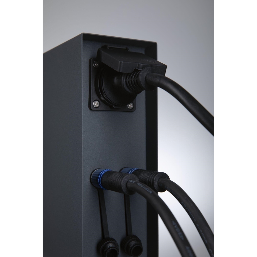 Paulmann 94700 - Vanjski stup za utičnice RIO 2Z SCHUKO 230V IP44