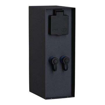 Paulmann 94700 - Vanjski stup s utičnicama RIO 2U SCHUKO 230V IP44