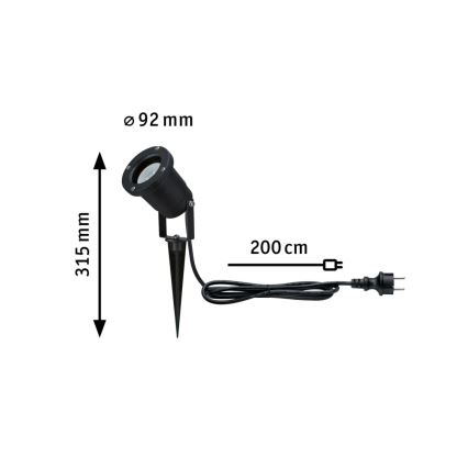 Paulmann 94731 - LED/4,3W IP65 Vanjska lampa SPOT 230V
